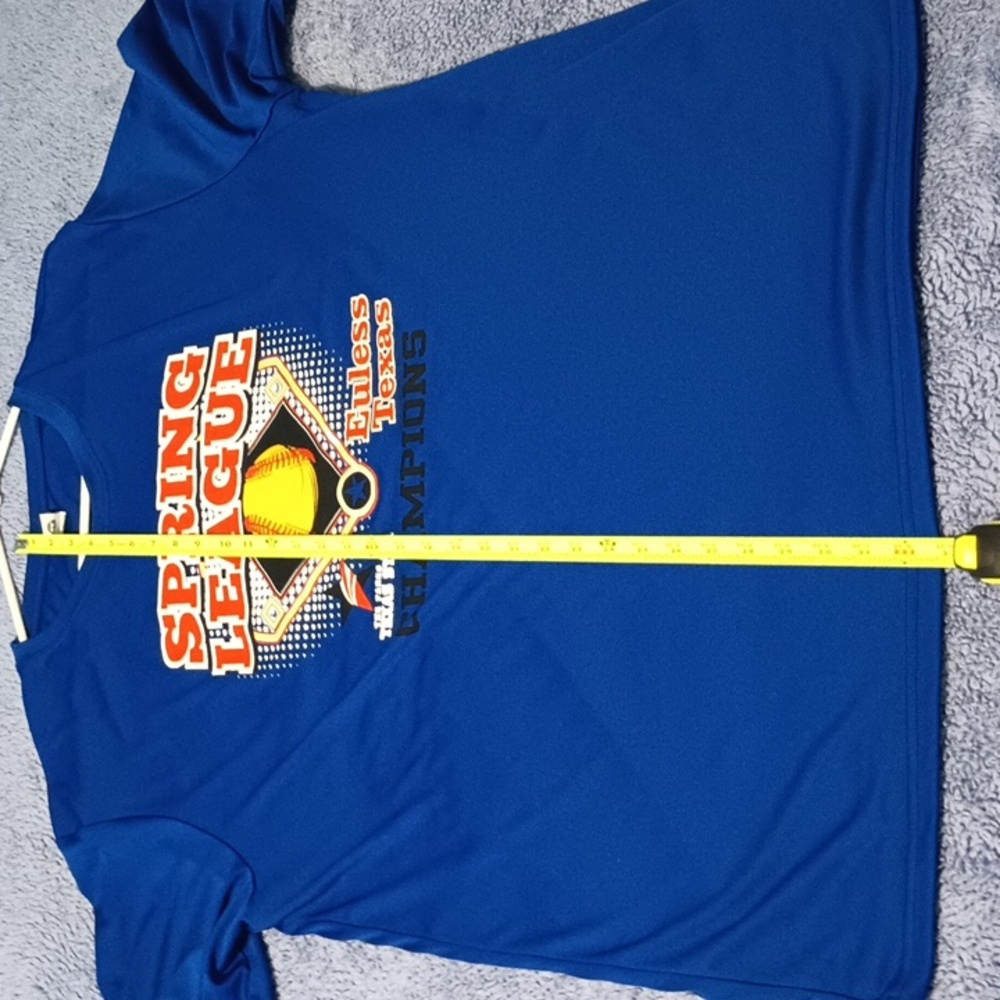 BAW Mens T-Shirt Size 2X Dark Blue with "Spring League" Baseball Champions.. - Picture 3 of 6